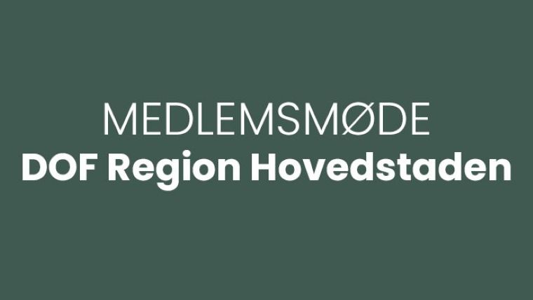 Medlemsmøde Hovedstaden