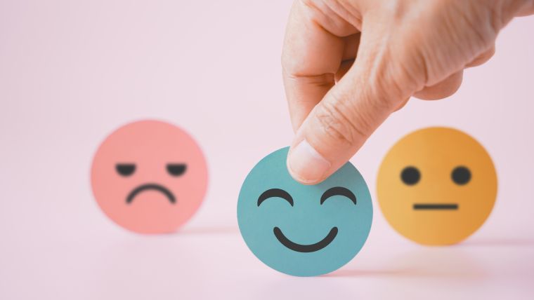 Smileyer, rød, gul, grøn